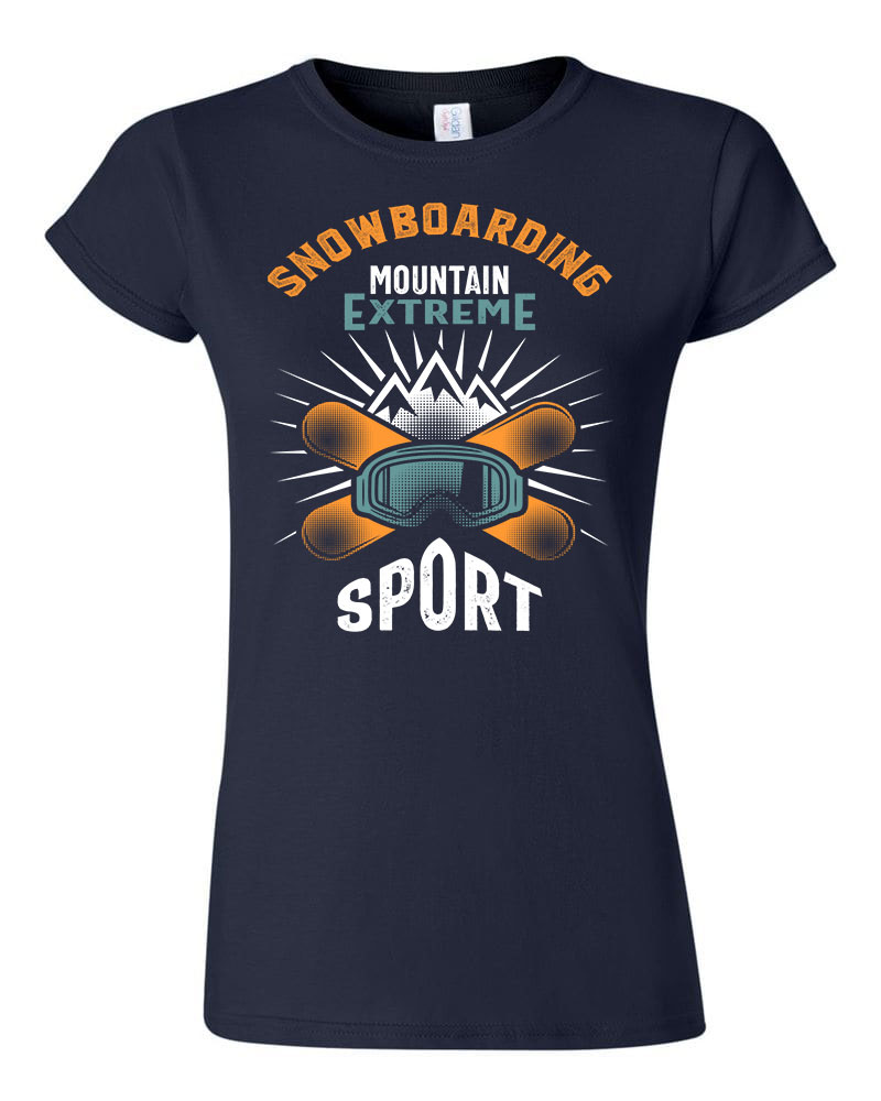 snowboard Sötétkék Női Póló