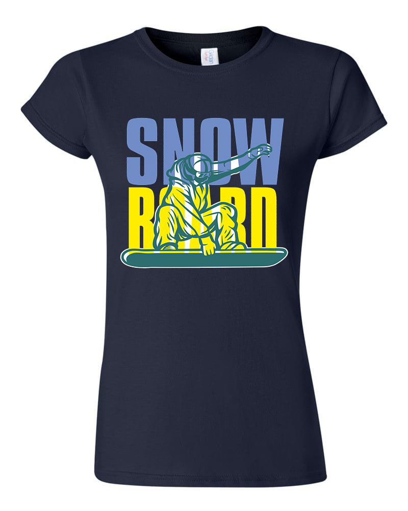 snowboard Sötétkék Női Póló
