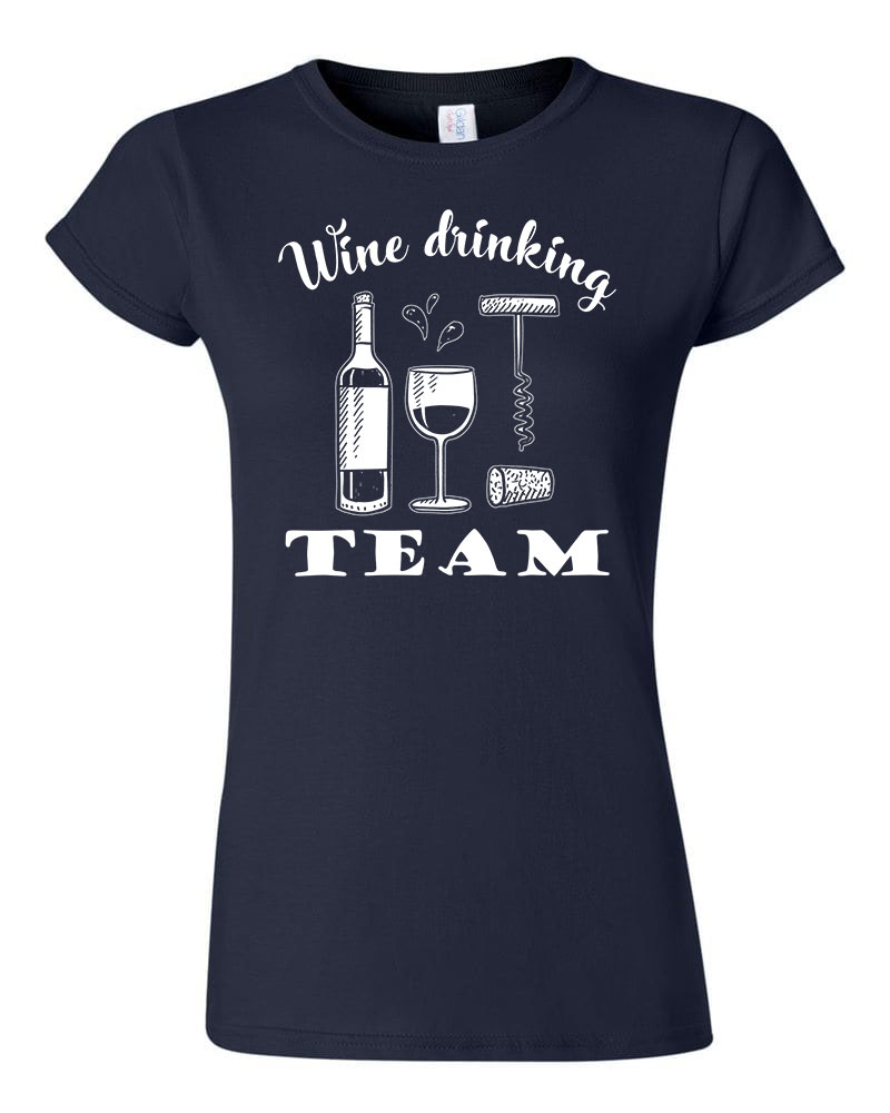 bor wine Sötétkék Női Póló