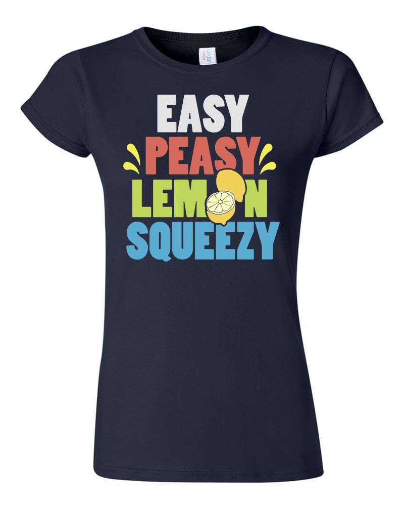 easy peasy lemon squeezy Sötétkék Női Póló