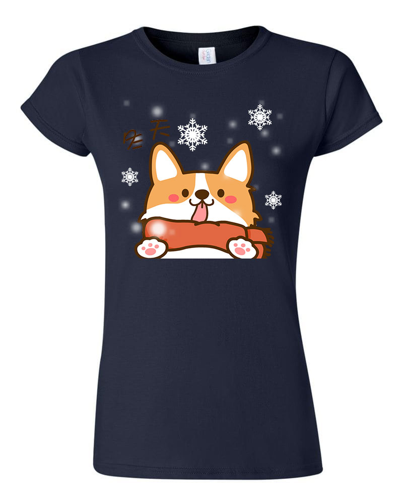 corgi korgi Sötétkék Női Póló