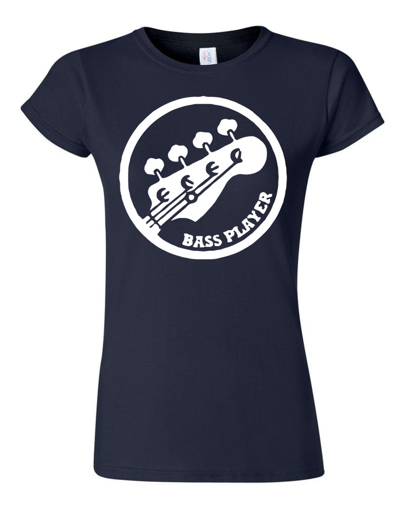 bass gitár gitáror Sötétkék Női Póló