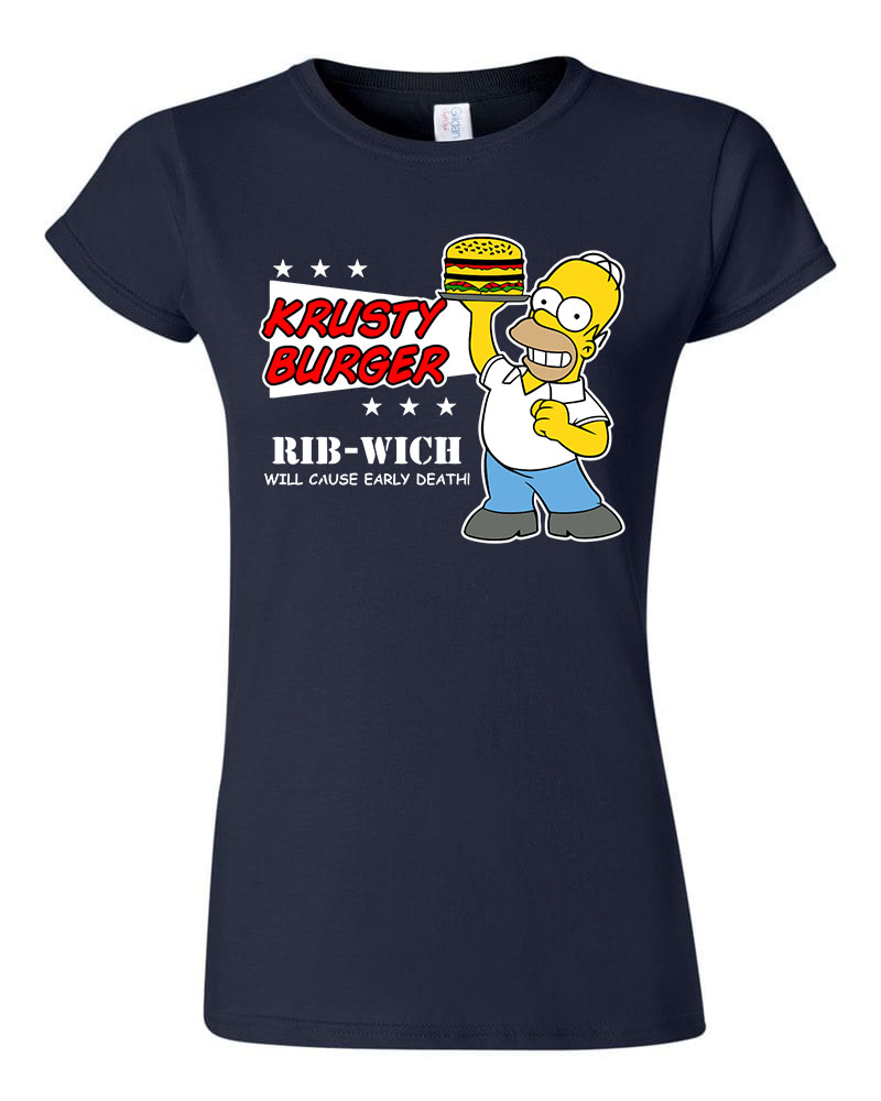 homer simpson Sötétkék Női Póló