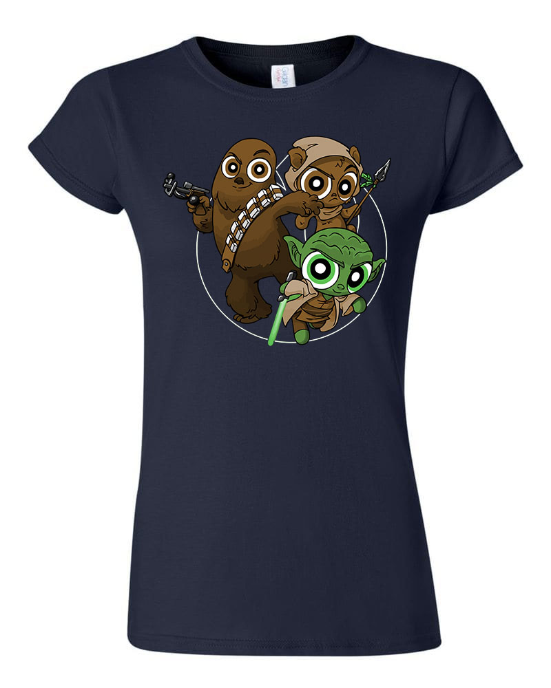 star wars pindúr pandúrok Sötétkék Női Póló