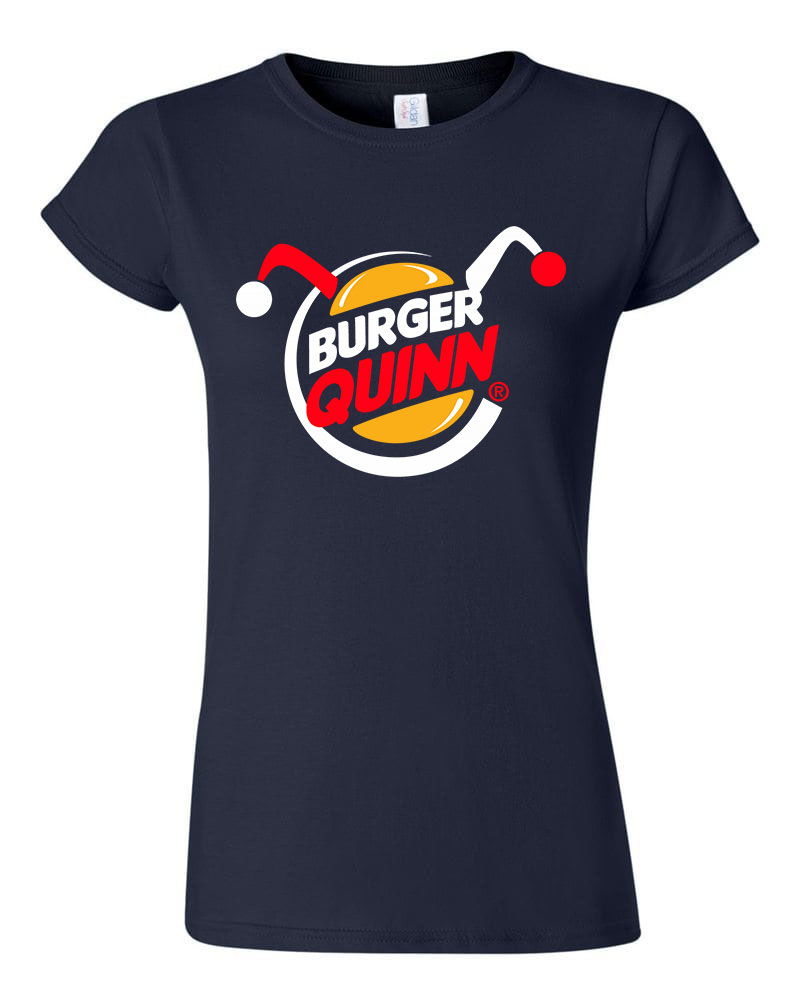 burger king harley quinn Sötétkék Női Póló