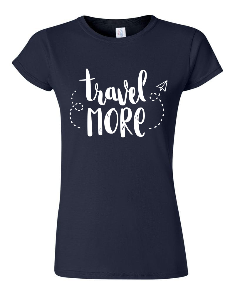 travel more utazás Sötétkék Női Póló