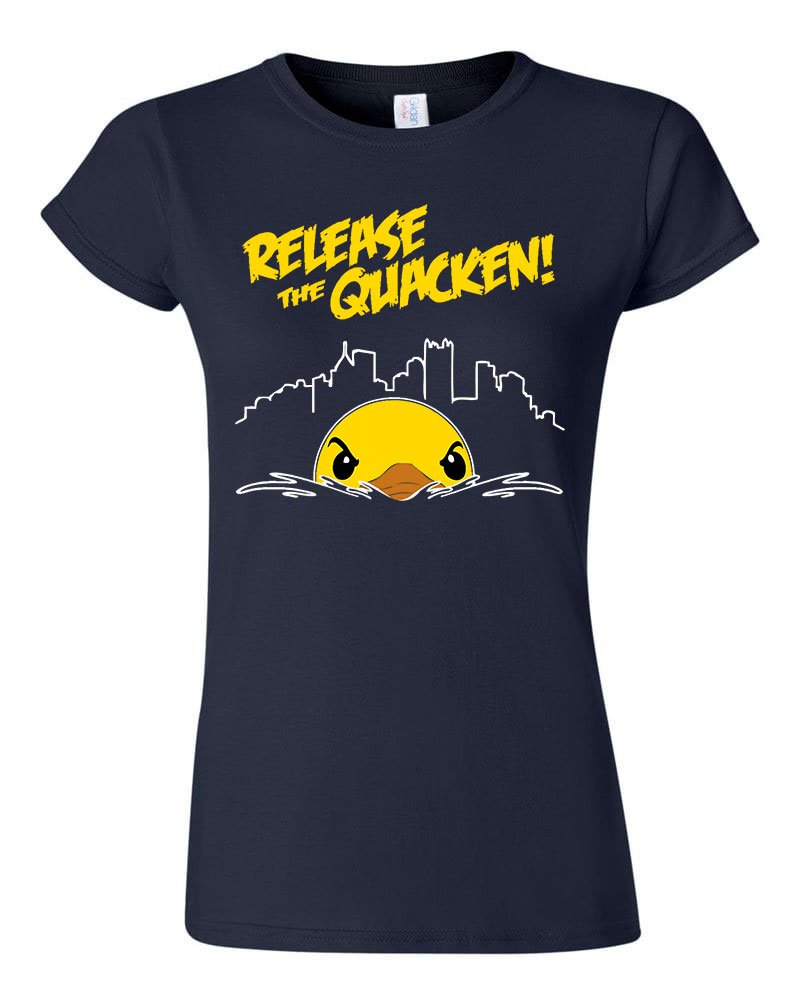 kacsa kacsás quakken krakken Sötétkék Női Póló