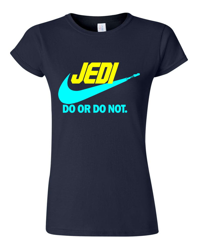 star wars jedi do or do not Sötétkék Női Póló