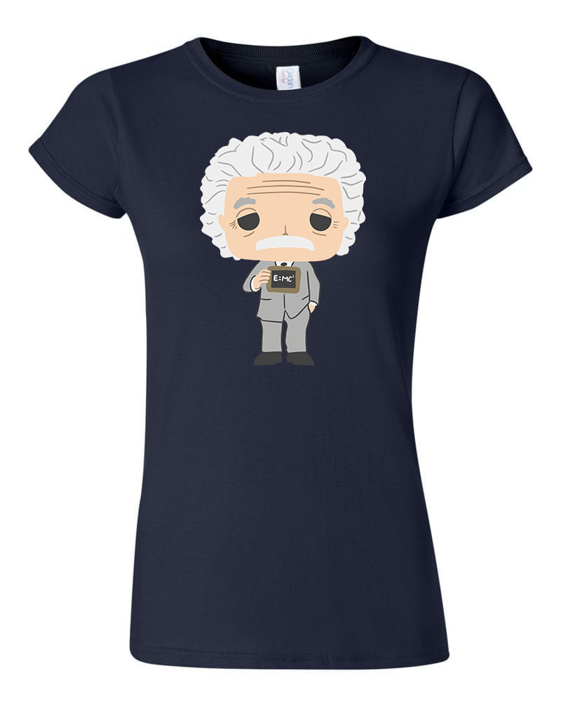 albert einstein Sötétkék Női Póló