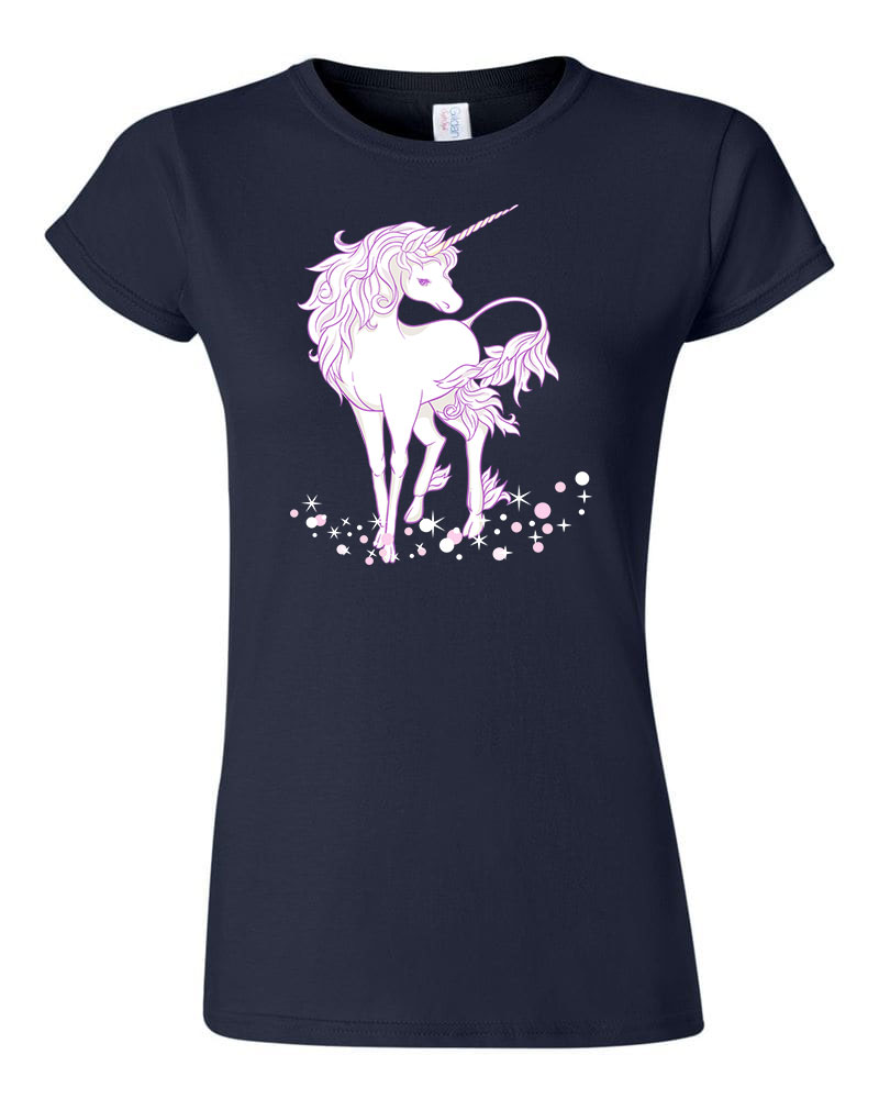 unikornis unicorn Sötétkék Női Póló
