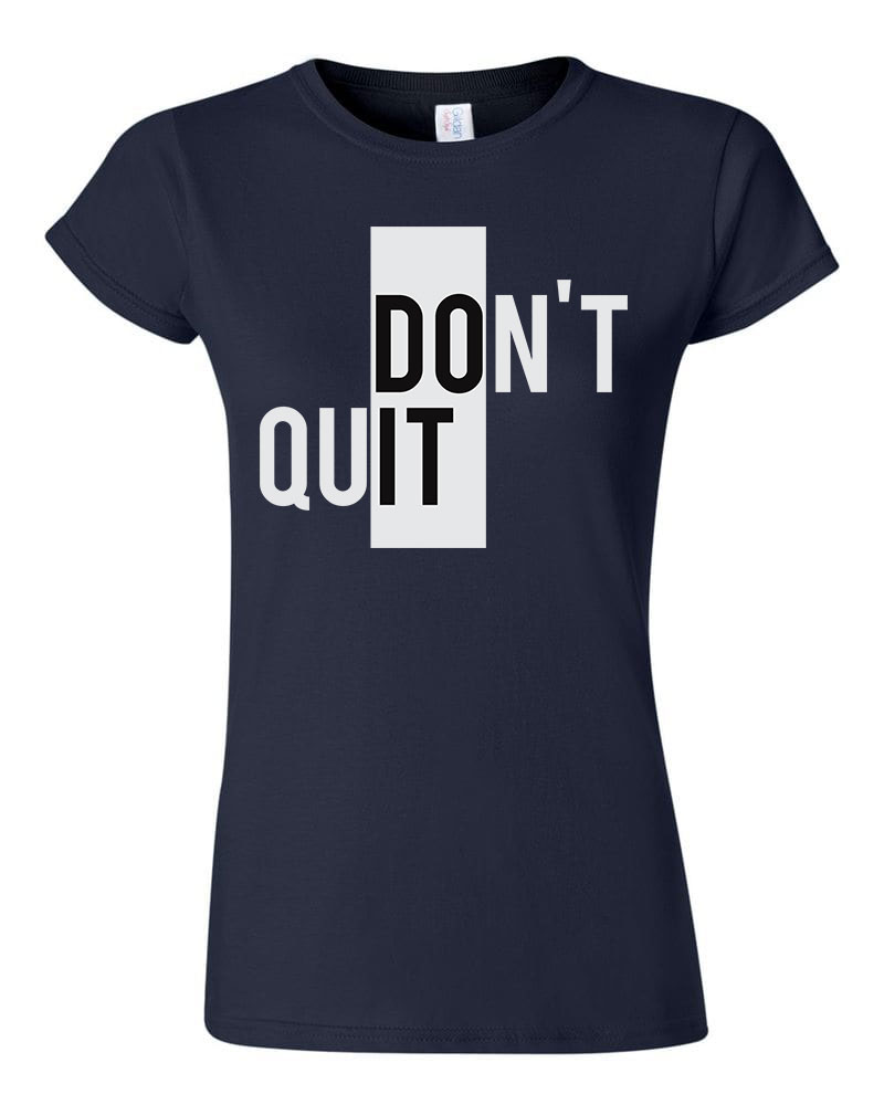 Do It Dont Quit Sötétkék Női Póló