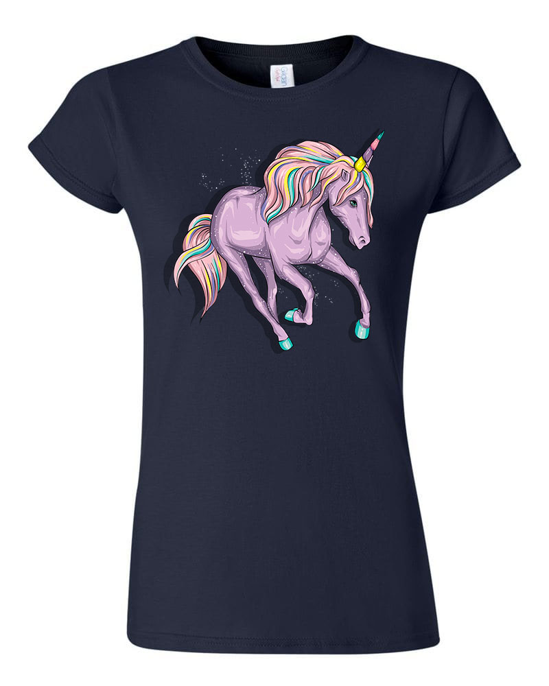 Unikornis unicorn Sötétkék Női Póló