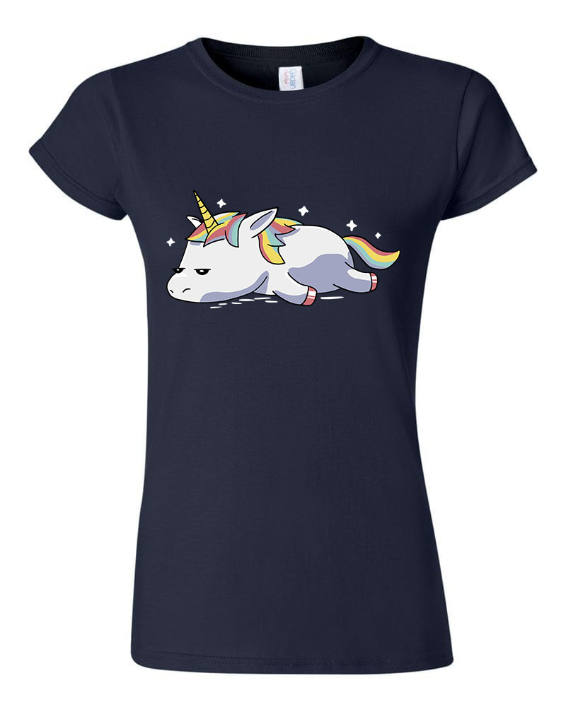 unikornis unicorn Sötétkék Női Póló