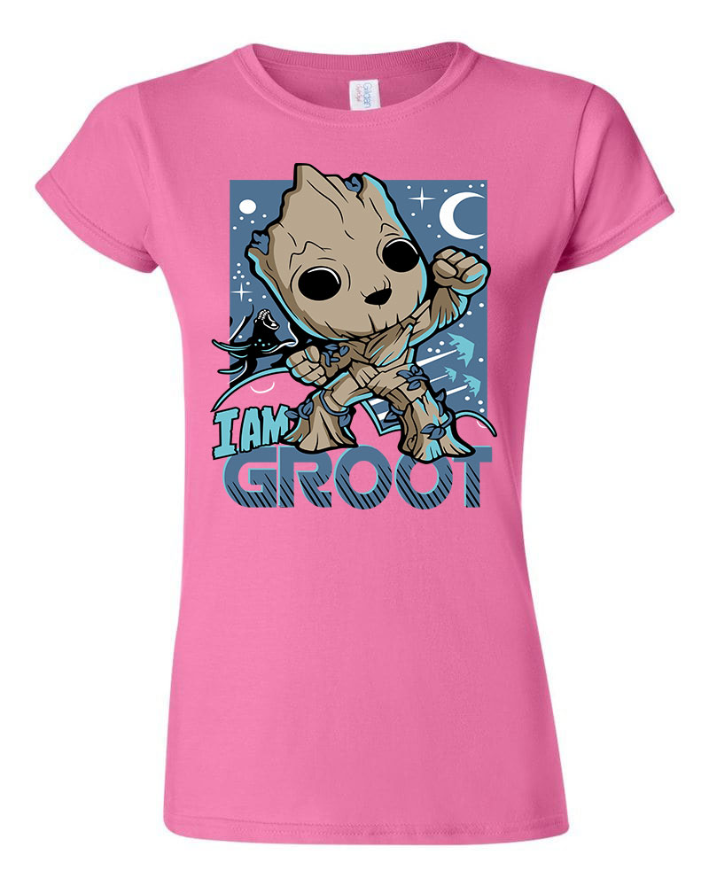 i am groot Rózsaszín Női Póló