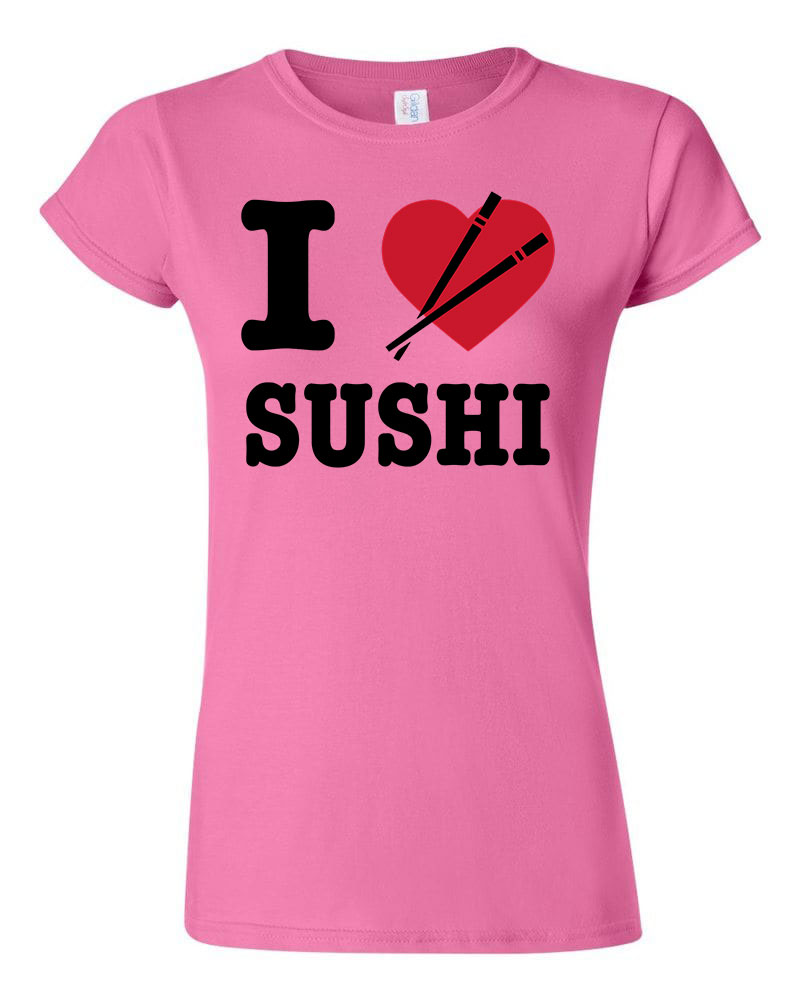 szusi sushi Rózsaszín Női Póló