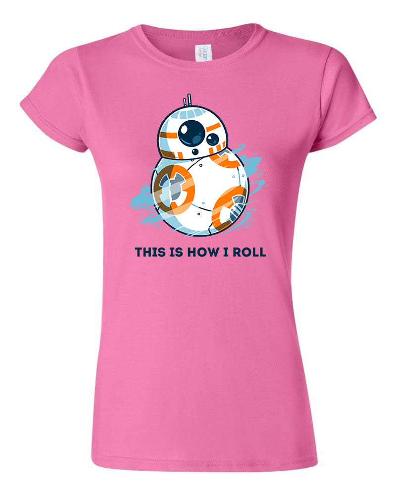 bb8 star wars Rózsaszín Női Póló