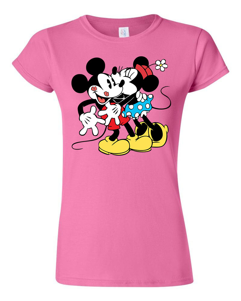 mickey és minnie egér Rózsaszín Női Póló