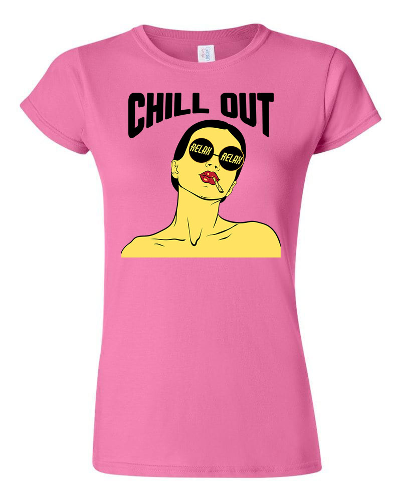 chill out relax girl Rózsaszín Női Póló
