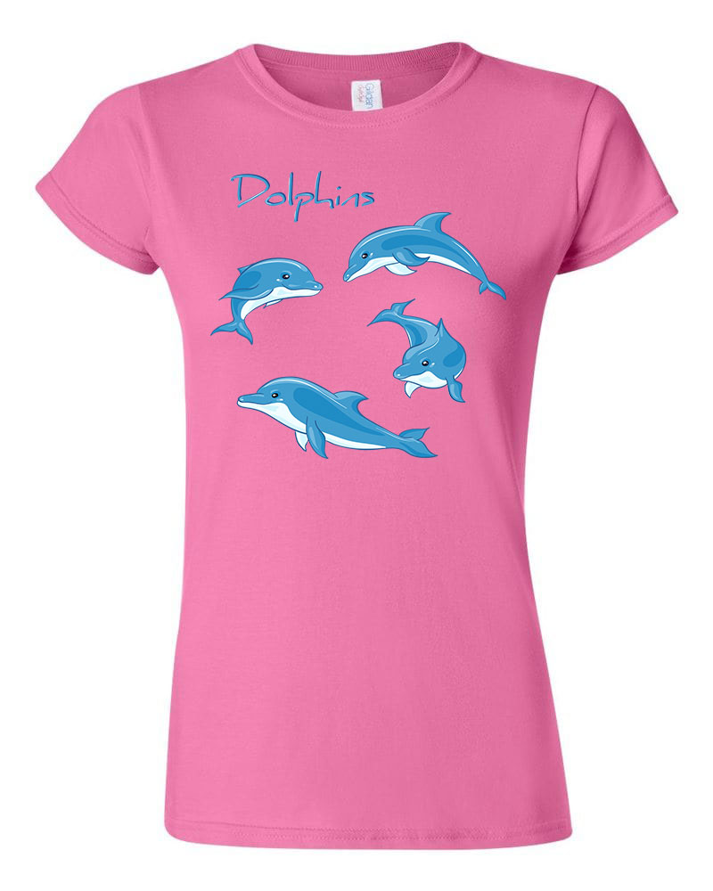 delfin delfines Rózsaszín Női Póló