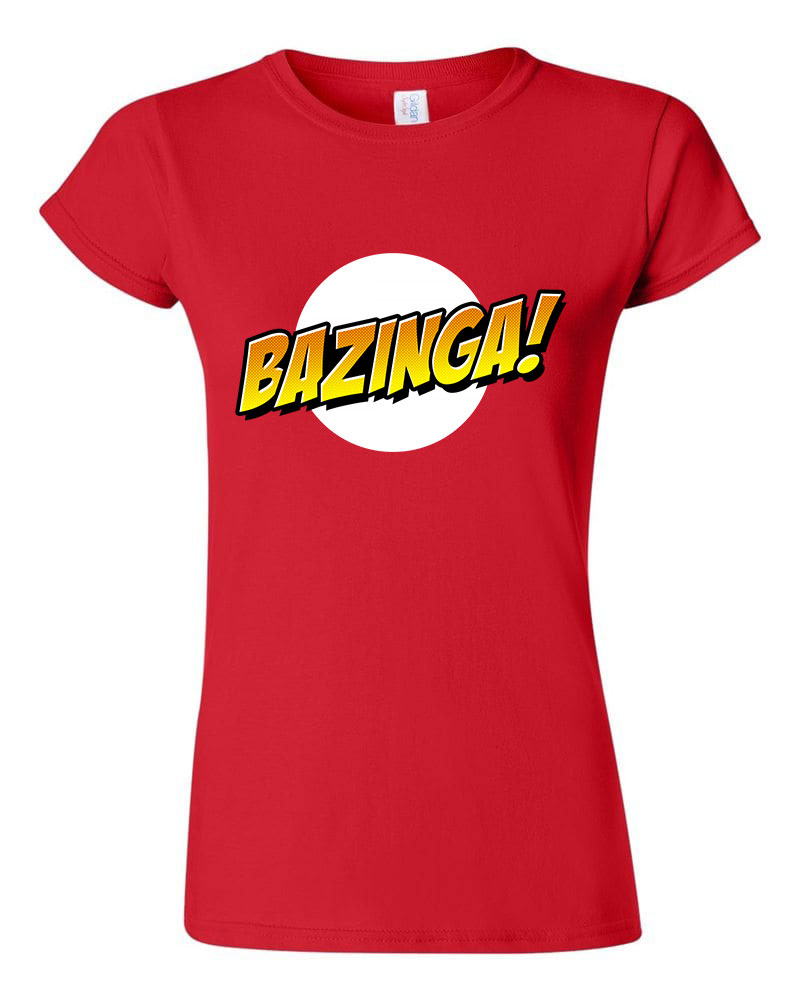 agymenők bazinga sheldon big bang theory Piros Női Póló