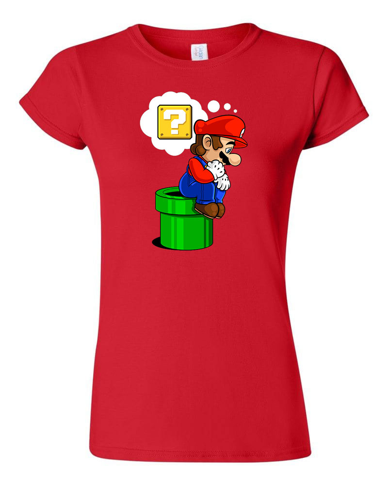 super mario Piros Női Póló