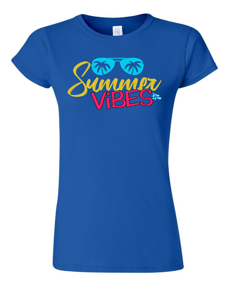 summer vibes nyár nyaralás Kék Női Póló