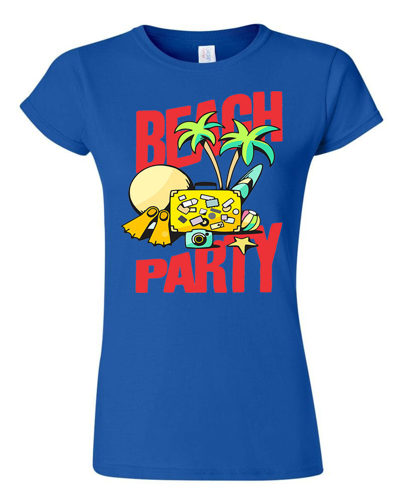 nyár nyaralás beach party Kék Női Póló