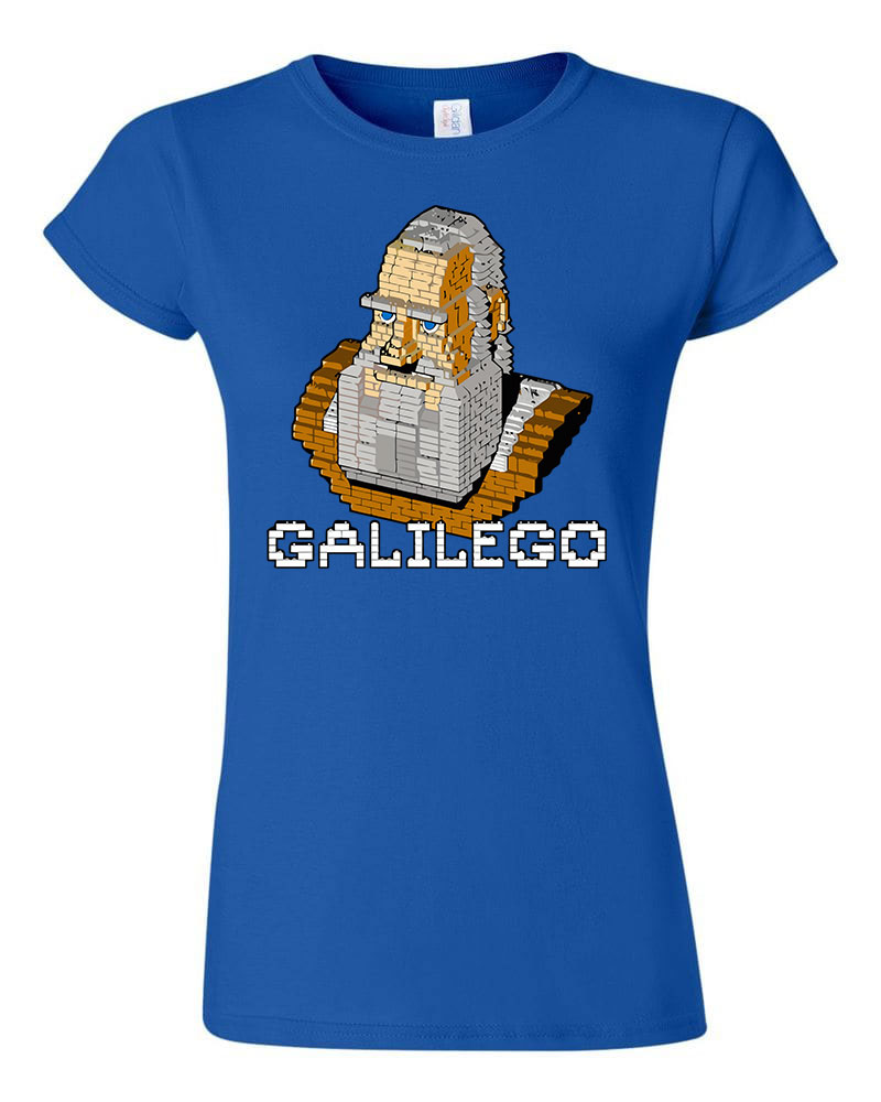 Humor Vicces Lego Galilei Kék Női Póló