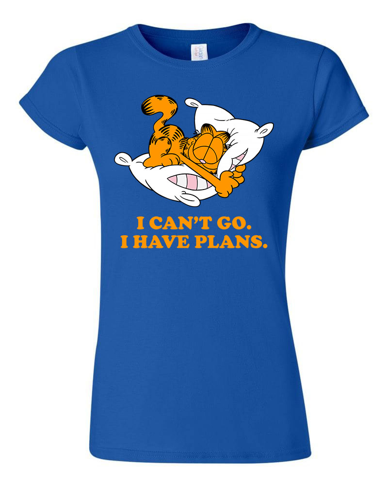 garfield alvós lusta Kék Női Póló