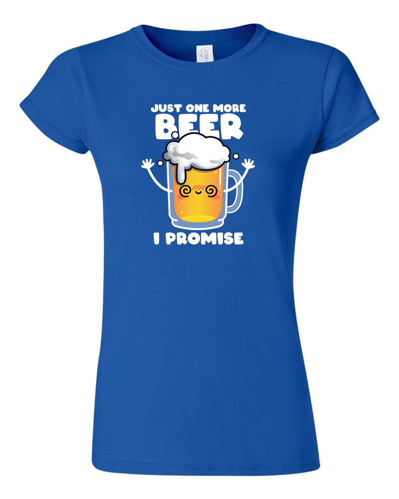 sör alkohol humor Kék Női Póló