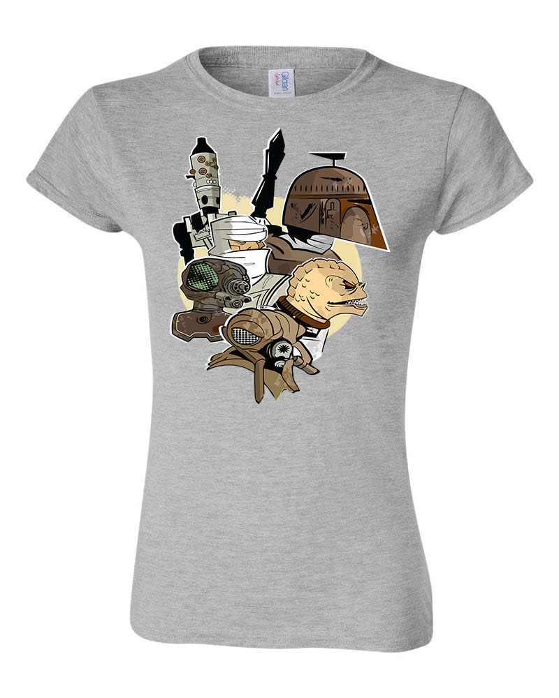 Star Wars Boba Fett Dengar Sportszürke Női Póló