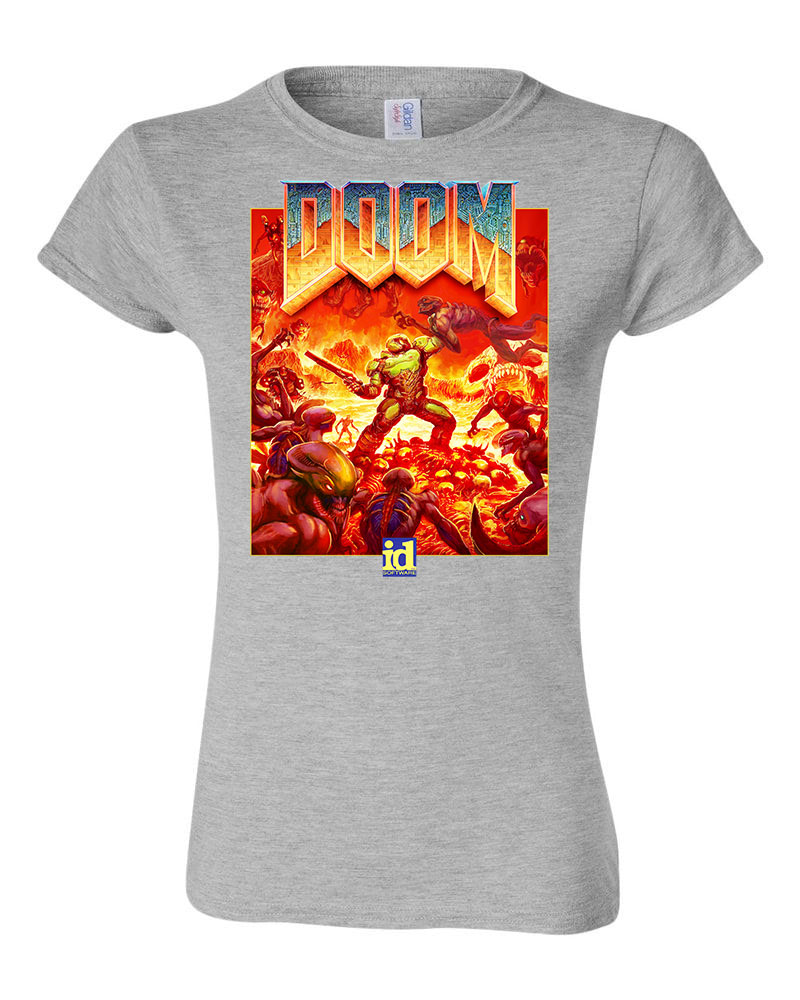 doom Sportszürke Női Póló
