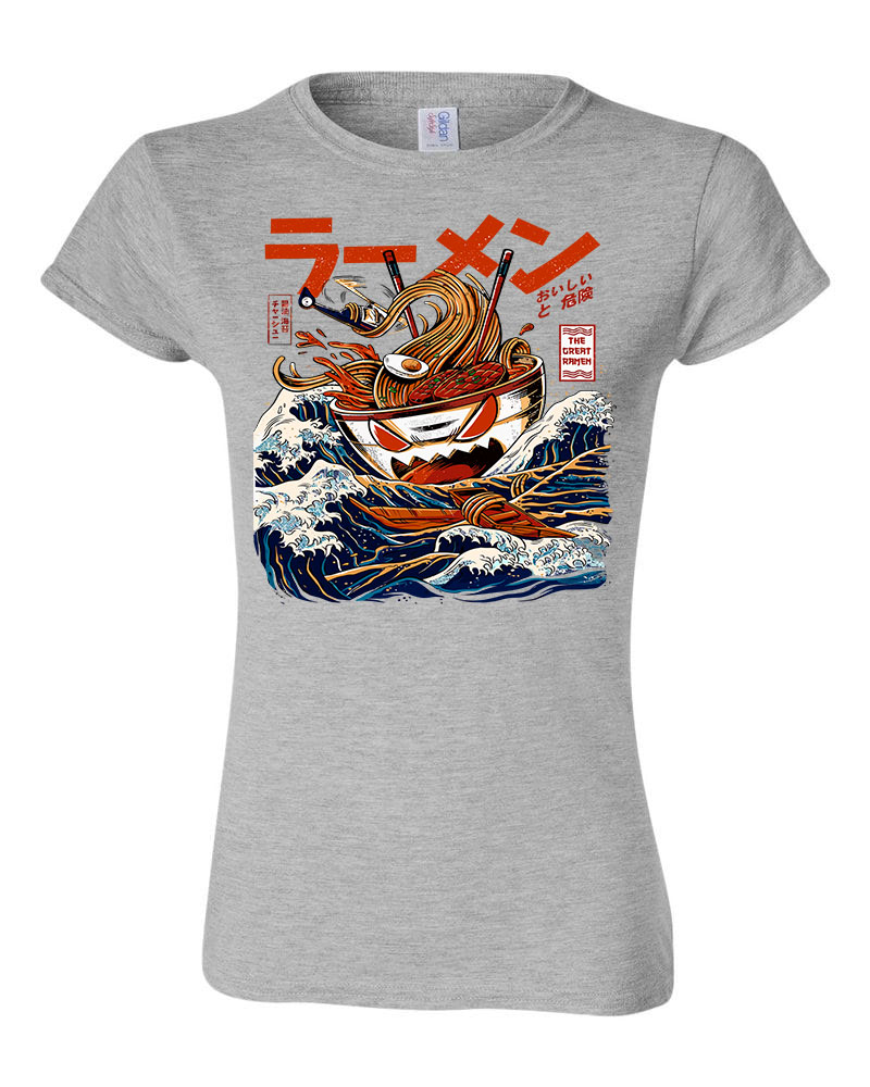 japán ramen Sportszürke Női Póló