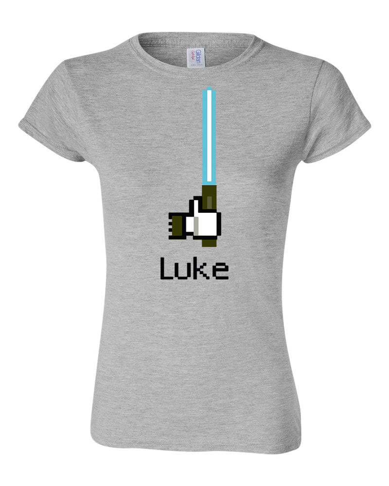 luke skywalker star wars facebook like humor Sportszürke Női Póló