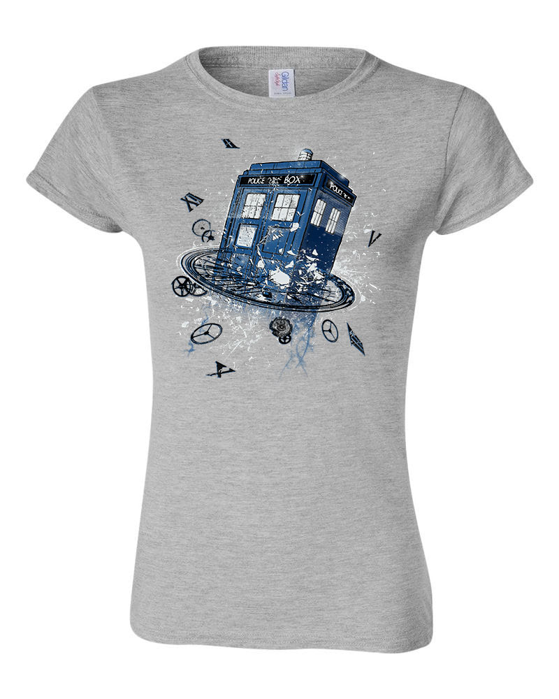 tardis dr who ki vagy doki Sportszürke Női Póló
