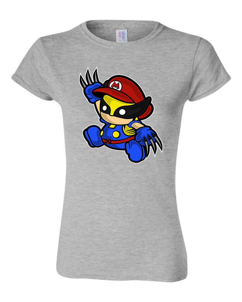 wolverine mario Sportszürke Női Póló