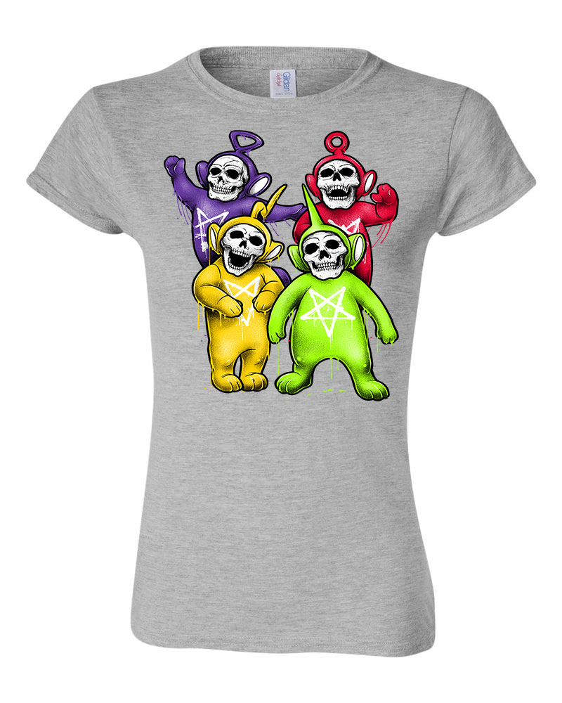teletubbies koponya Sportszürke Női Póló