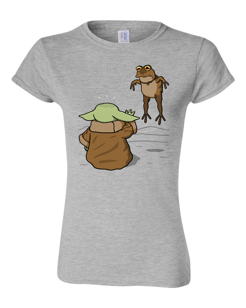 baba yoda baby yoda béka Sportszürke Női Póló