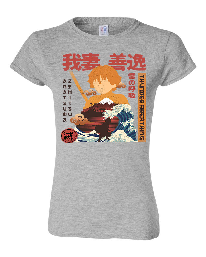 zenitsu demon slayer Sportszürke Női Póló