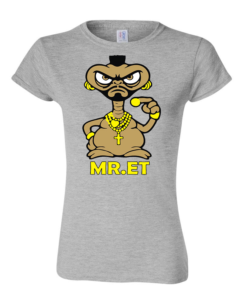 mr. ET mr T Sportszürke Női Póló