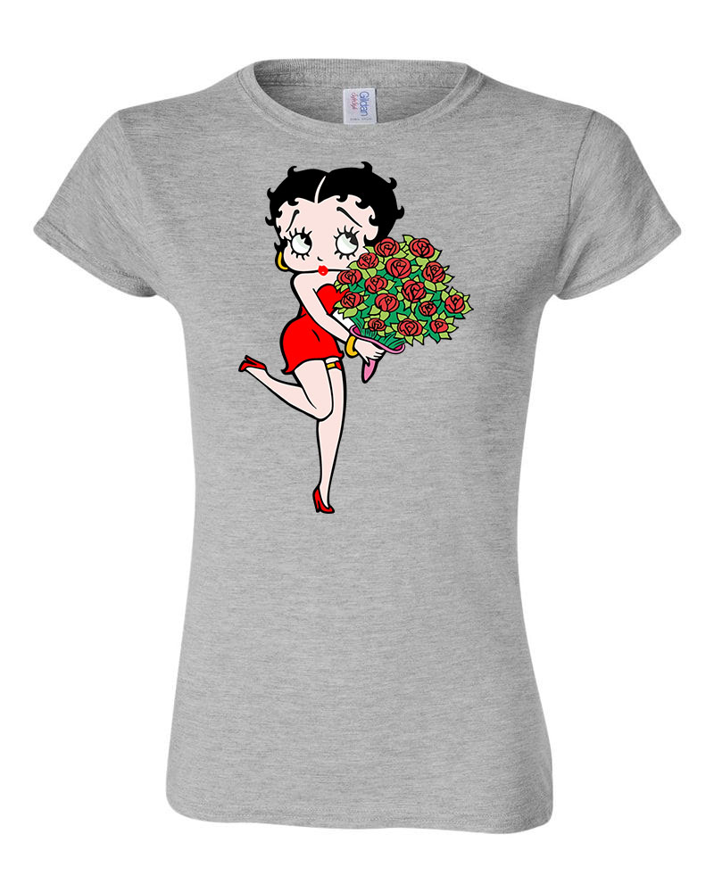betty boop Sportszürke Női Póló