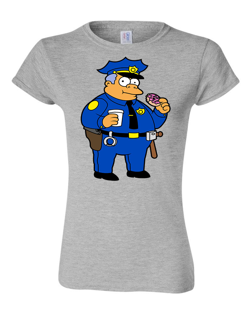 simpson család wiggum rendőr Sportszürke Női Póló