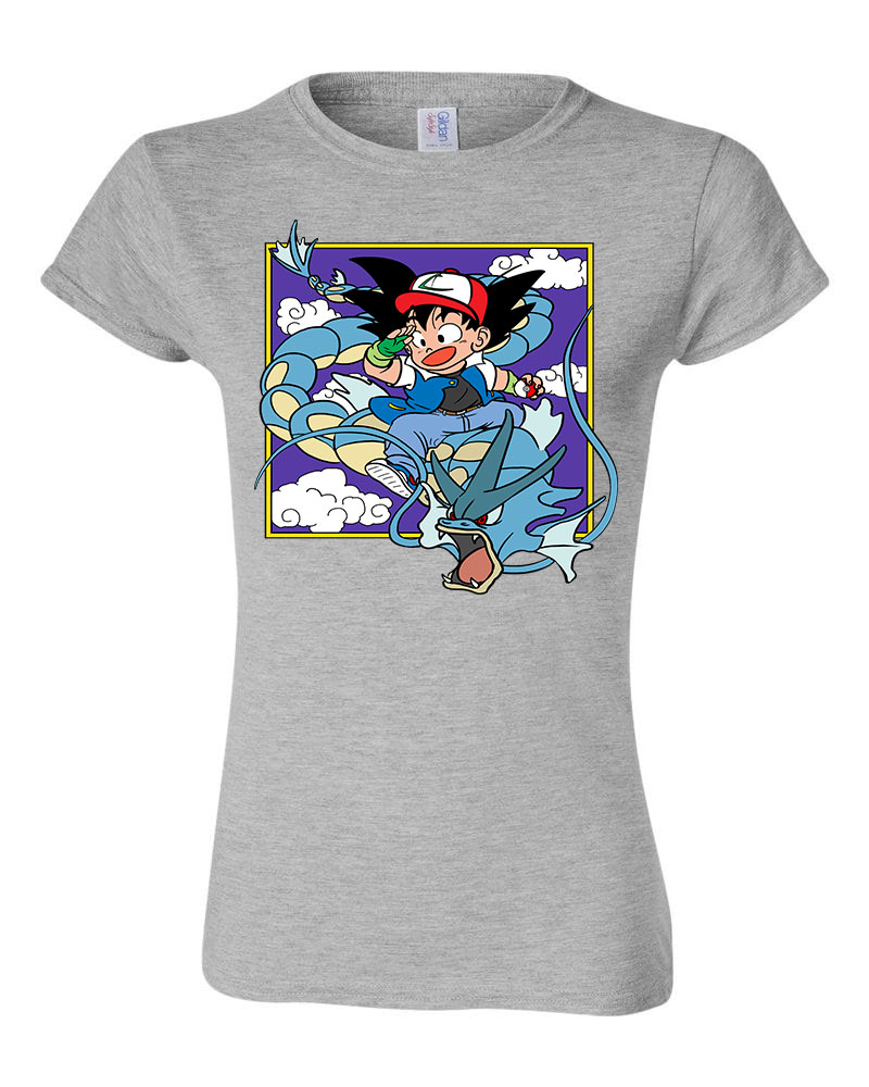 dragon ball gyarados son goku Sportszürke Női Póló