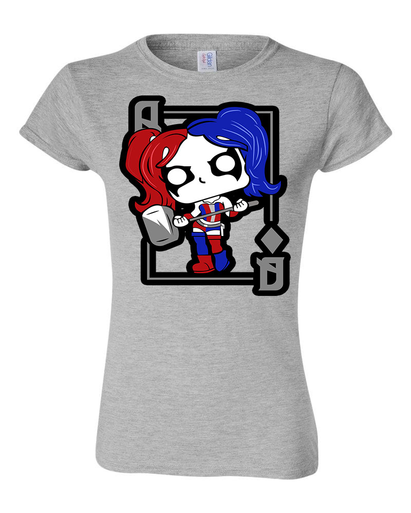 harley quinn Sportszürke Női Póló