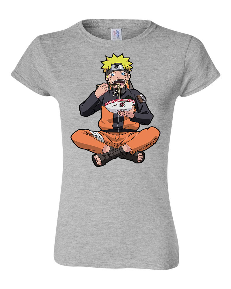 naruto Sportszürke Női Póló