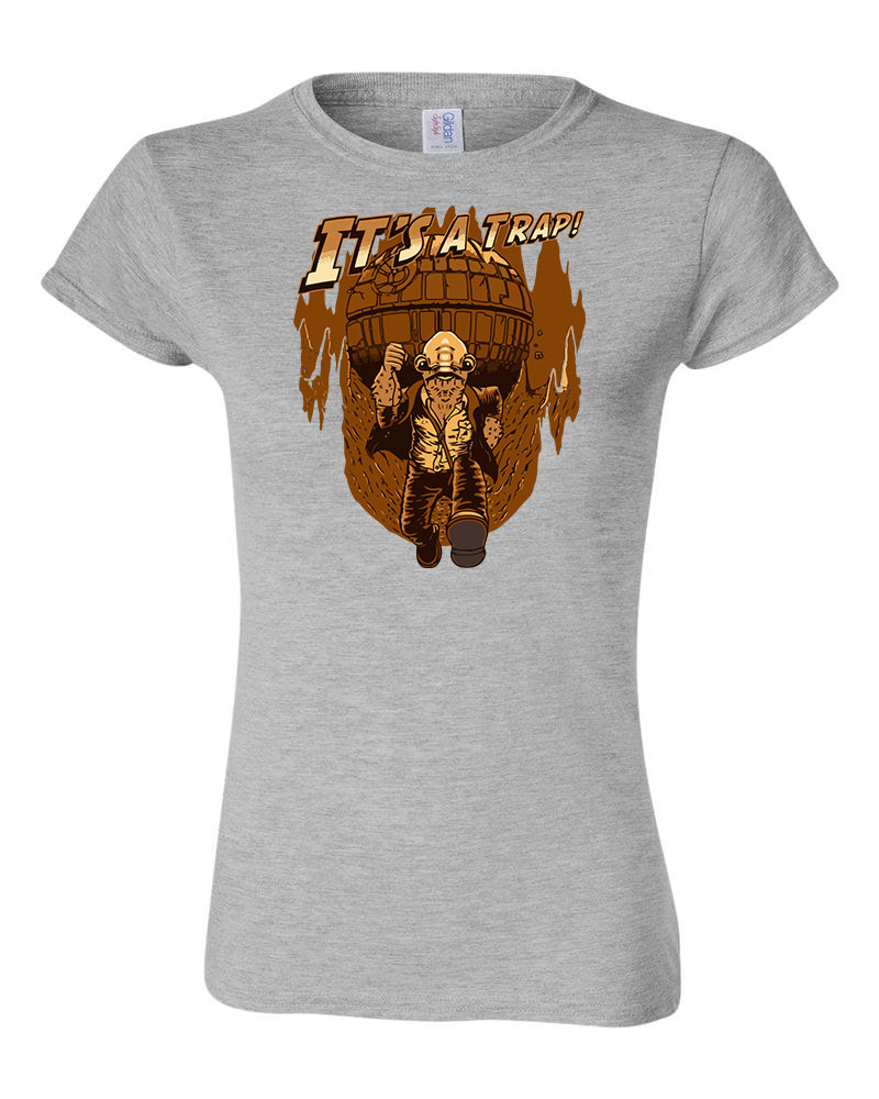 Star Wars Akbar admirális indiana jones humor Sportszürke Női Póló