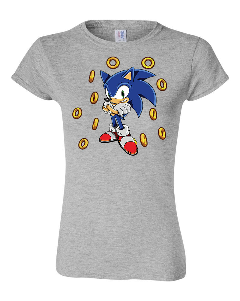 sonic a sündisznó Sportszürke Női Póló