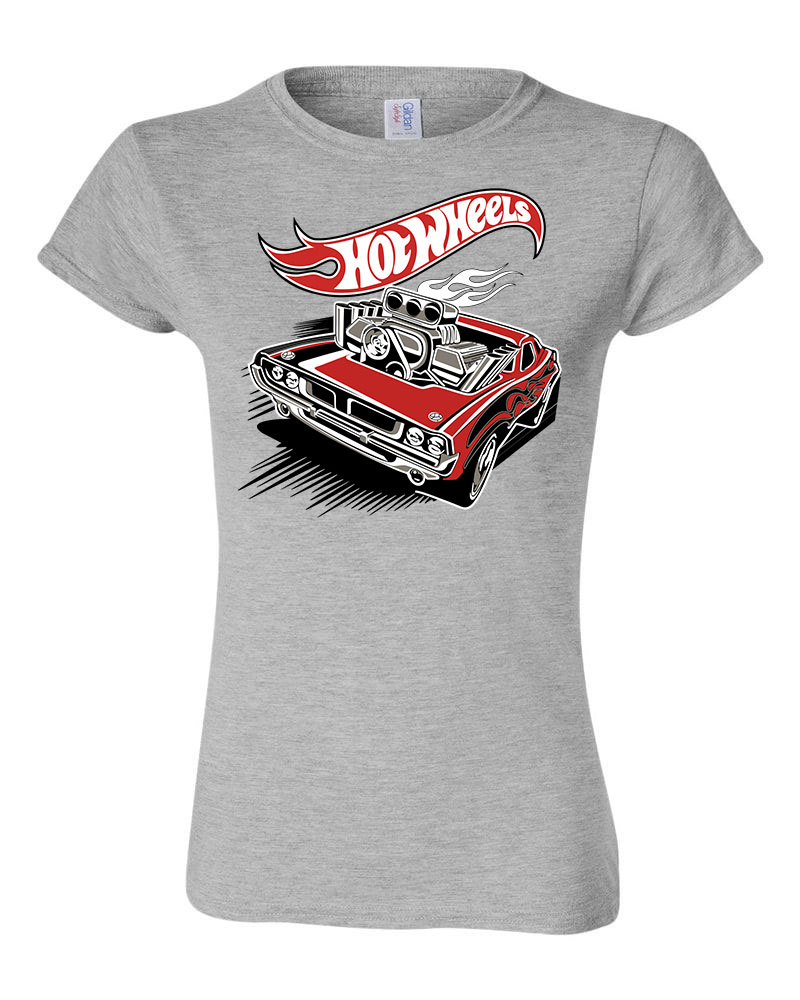 Hot Wheels Sportszürke Női Póló