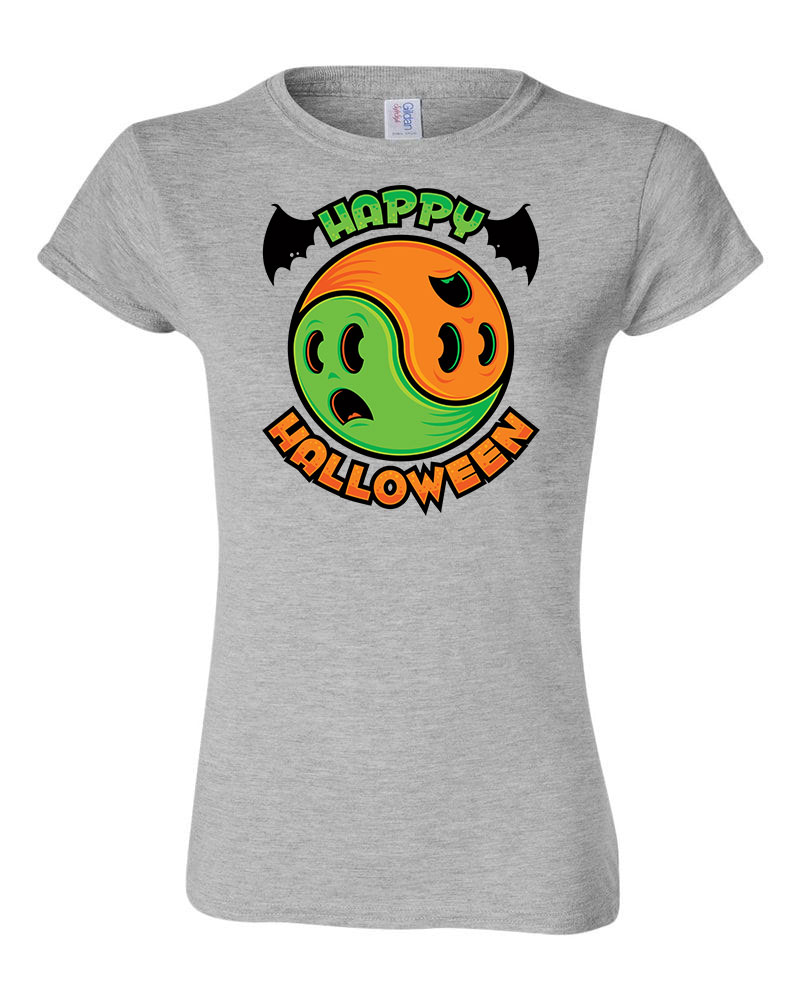 halloween Sportszürke Női Póló