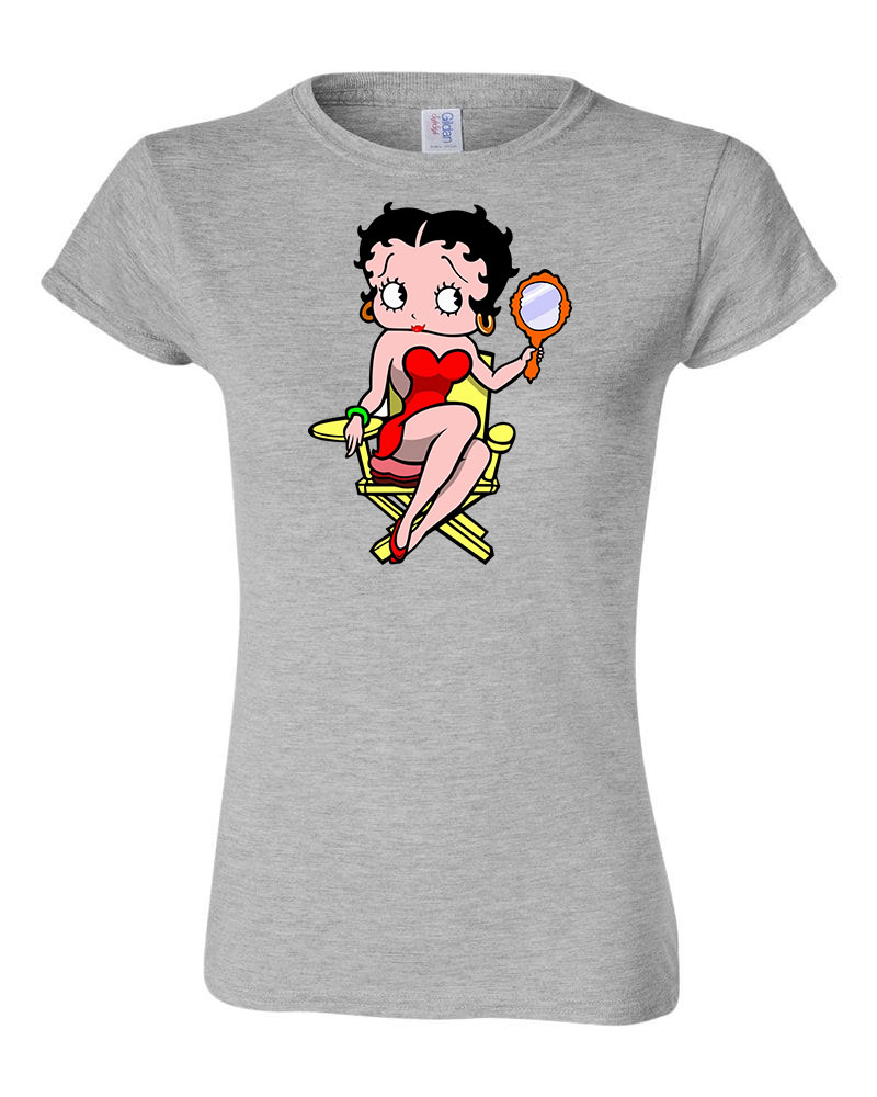 betty boop Sportszürke Női Póló